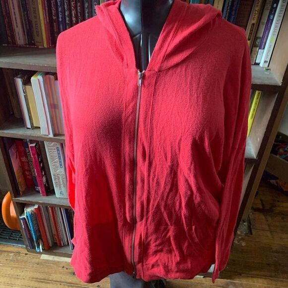 CAbi athletic coral pink lightweight M hoodie - Picture 2 of 6